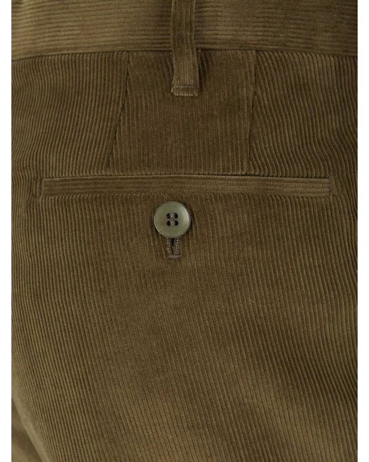 Santa Eulalia Green Chinos With Pleats for men