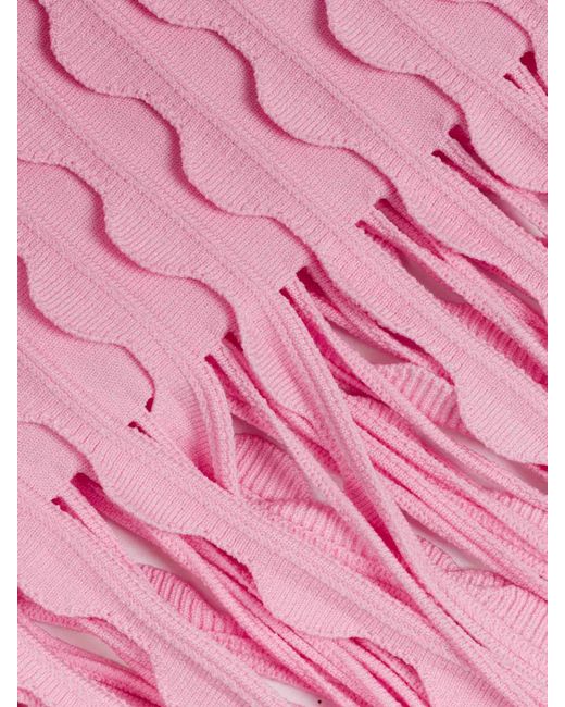 Jonathan Simkhai Pink Brionne Knit Dress