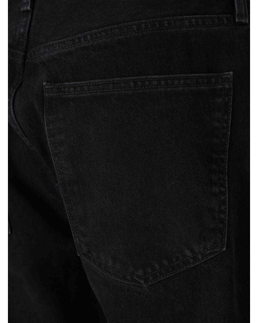 Agolde Black Straight Jeans for men