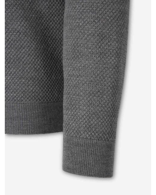 Pull À Col Rond Zanone pour homme en coloris Gray