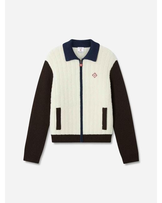 Casablanca Black Café Culture Knit Jacket for men