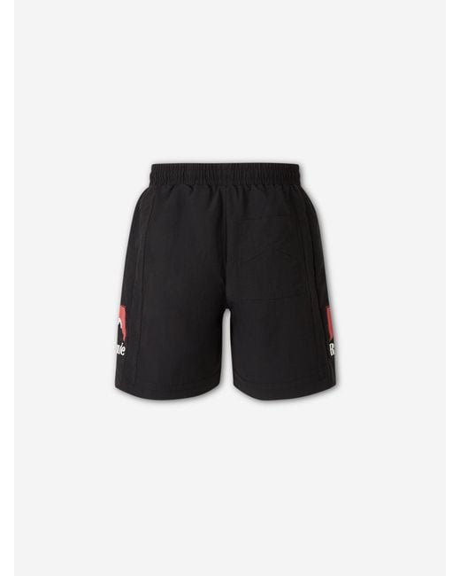 Rhude Black Nylon Logo Shorts for men
