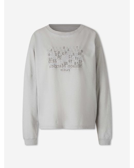 Maison Margiela Gray Crew Neck T-Shirt