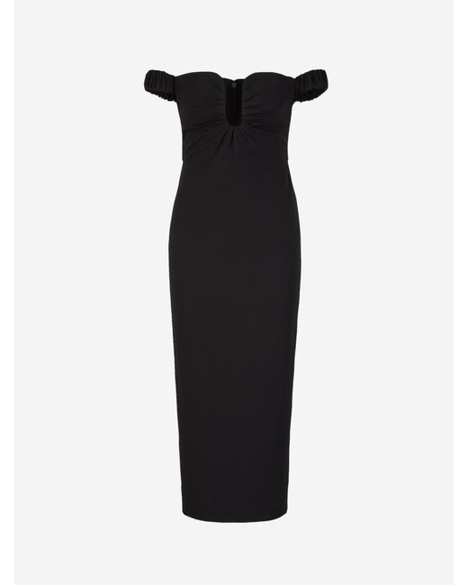 Roland Mouret White Cady Midi Dress