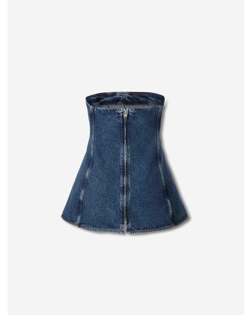 Agolde Blue Top Lara Corset