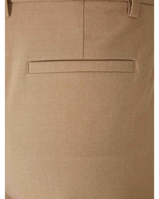 Jonathan Simkhai Natural Wide Pleated Trousers