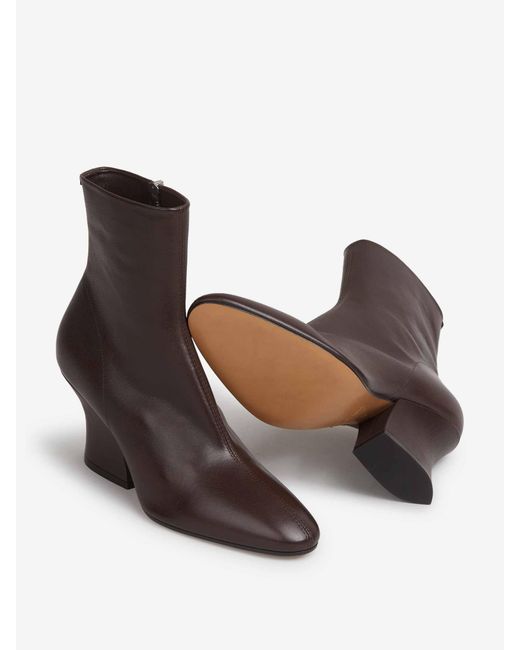 Jil Sander Brown Leather Boots