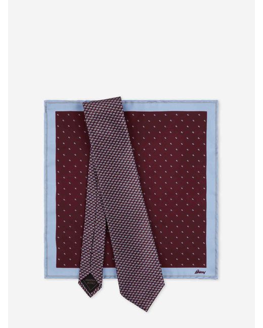 Brioni Krawattentasche in Purple für Herren
