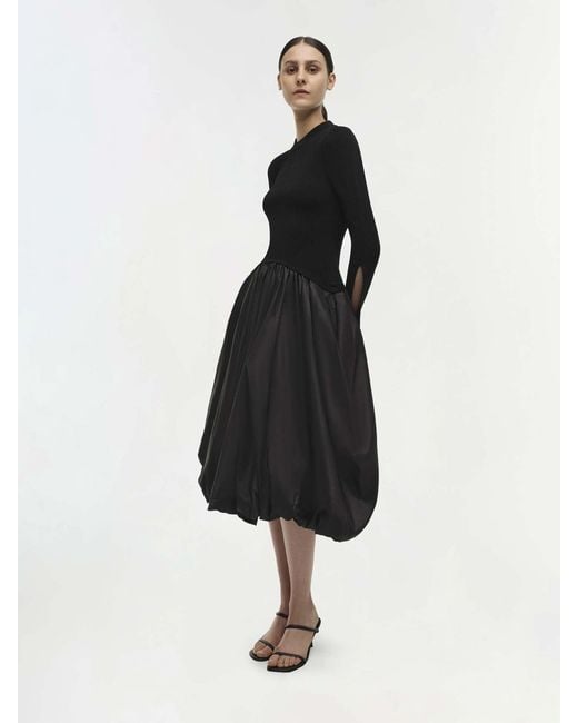 Jonathan Simkhai Black Kenlie Midi Dress