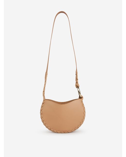 Chloé Leather Small Matte Hobo Bag in Taupe (Gray) | Lyst