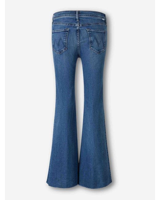 Mother Blue Flared Doozy Jeans
