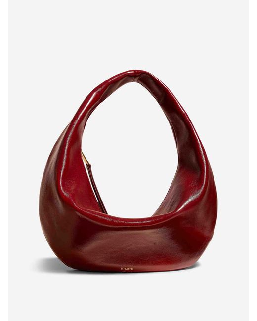 Khaite Red Olivia Hobo Handbag