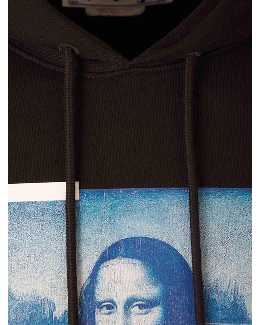 Off-White c/o Virgil Abloh Mona Lisa Hoodie in Black for Men | Lyst
