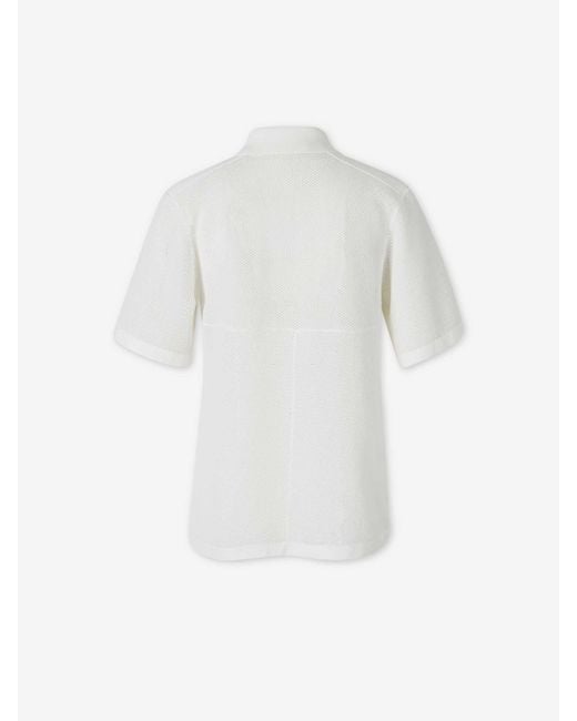 Dorothee Schumacher White Short-Sleeve Polo Shirt