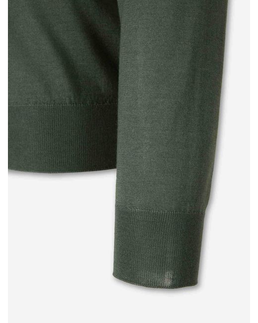 Santa Eulalia Green Cotton Sweatshirt for men
