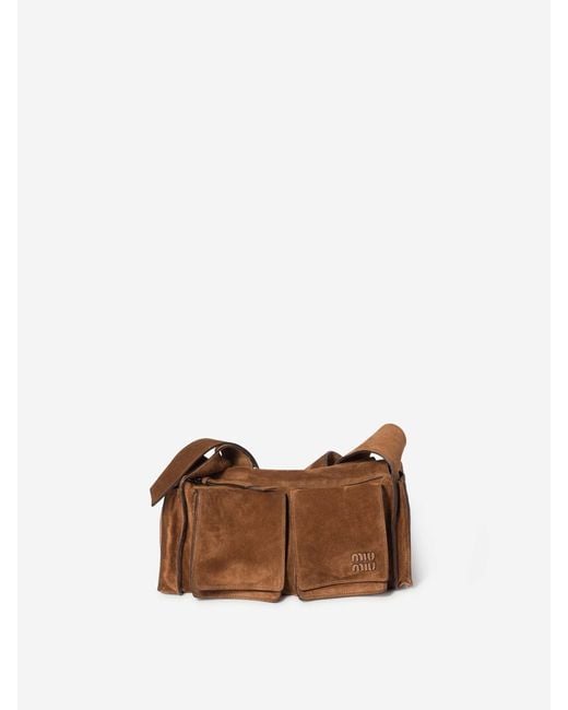 Miu Miu White Utility Shoulder Bag
