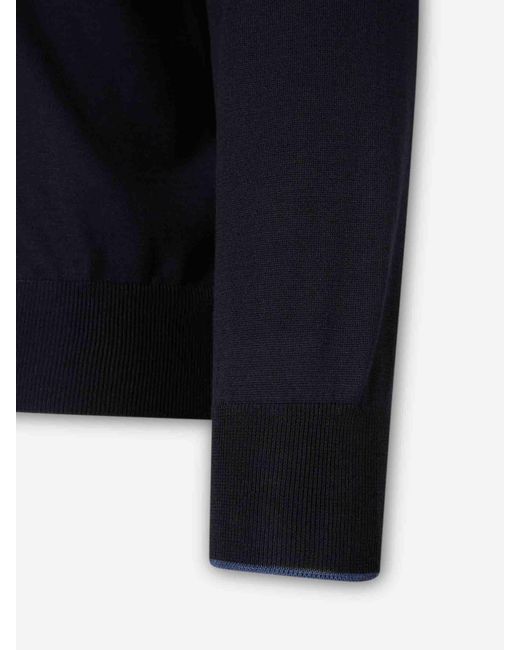 Santa Eulalia Blue Crew Neck Sweater for men