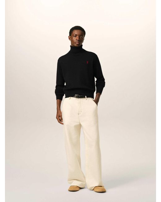 Pull À Col Roulé AMI pour homme en coloris Black