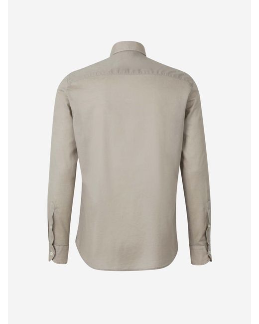 Camisa Lisa Algodón di Santa Eulalia in Gray da Uomo