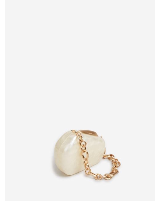 Cult Gaia Natural Althea Clutch Bag