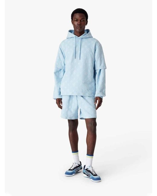Casablanca Blue Bermuda Logo for men