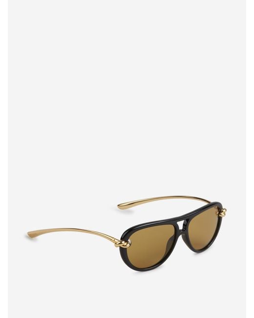Bottega Veneta Black Knot Sunglasses