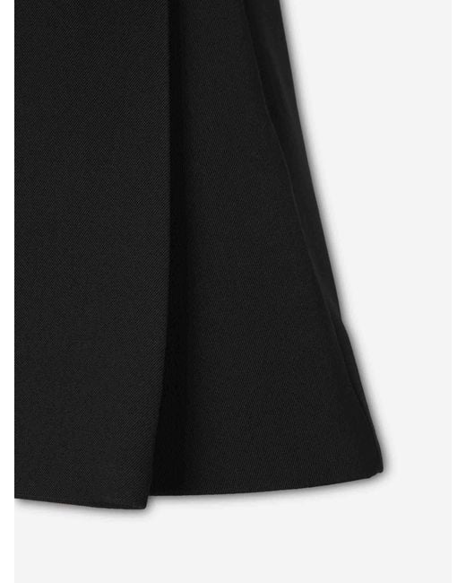 Balenciaga Black Pleated Mini Skirt