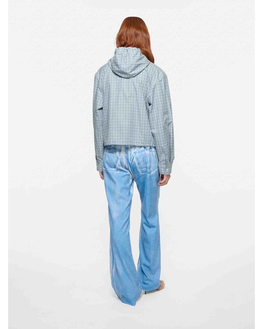 Acne Blue Denim Effect Trousers
