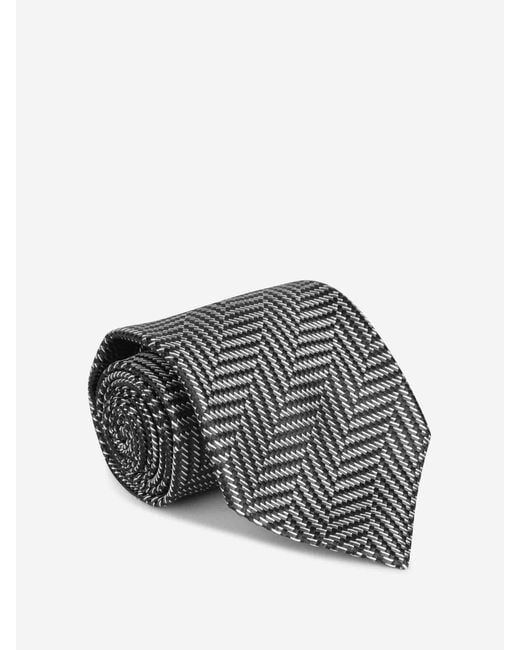 Tom Ford Gray Wheat Tie for men