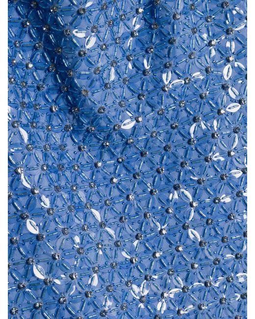 Jonathan Simkhai Blue Mini Dress With Embellishments
