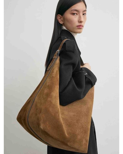 Totême  Brown Maxi Shoulder Bag