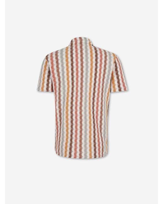 Gran Sasso White Knitted Shirt for men