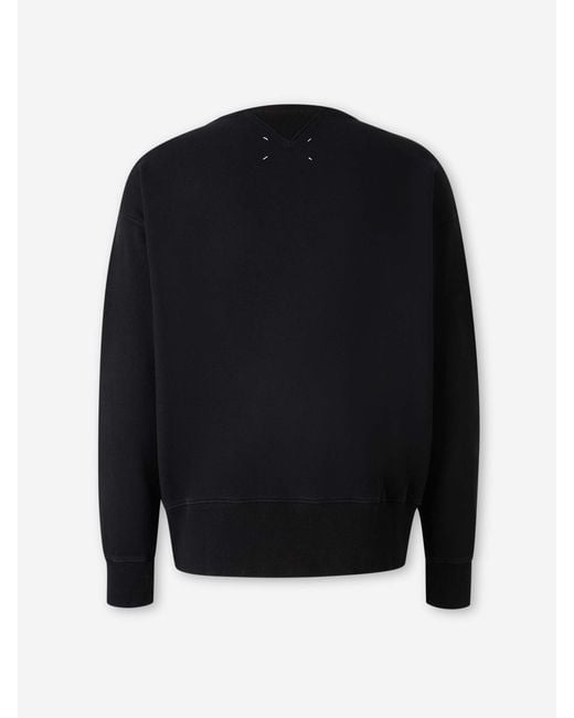 Sudadera Cuello Redondo Maison Margiela de hombre de color Black