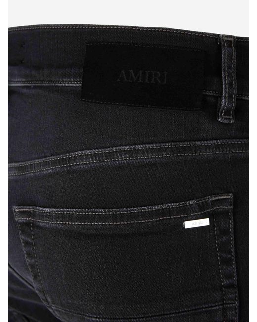 Amiri Blue Ripped Skinny Jeans for men