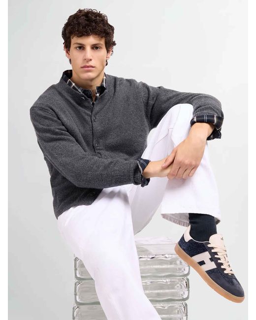 Hogan Blue Flat Sneaker, for men