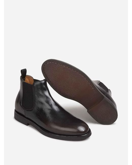 Officine Creative Black Bariton Flexi 002 Boots for men