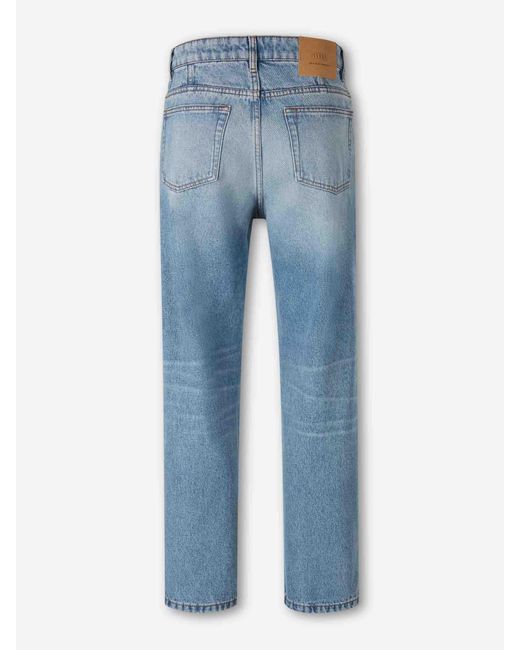 AMI Weite Gerade Jeans in Blue für Herren