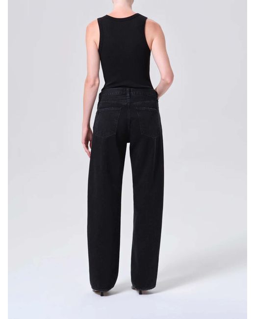 Agolde Black Arc Criss Cross Jeans