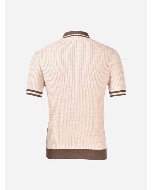 Polo À Points Contrastés Gran Sasso pour homme en coloris Natural