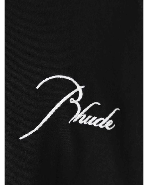 Rhude Rundhals-T-Shirt in Black für Herren
