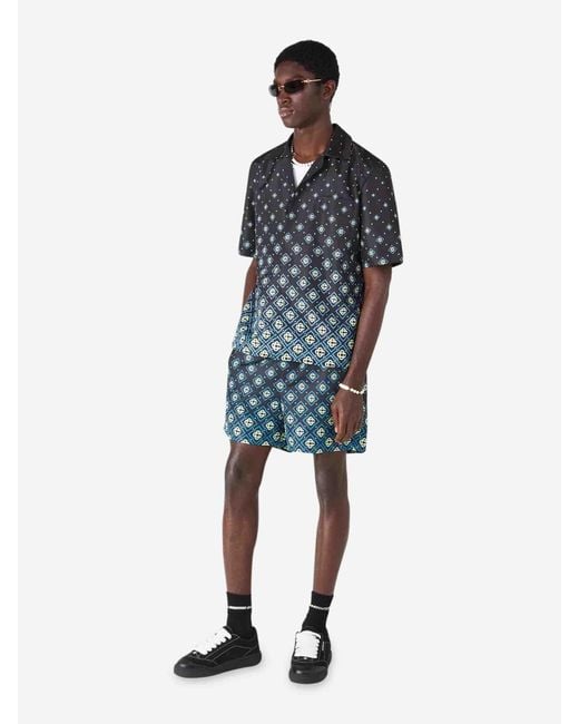 Casablanca Gray Monogram Gradient Shirt for men