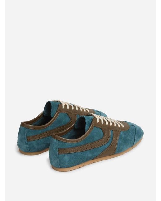 Dries Van Noten Green Suede Sneakers