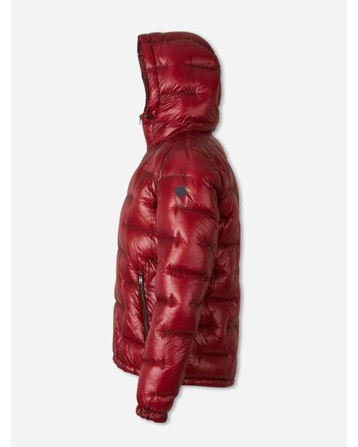 Herno Red Short Polyamide Down Jacket for men