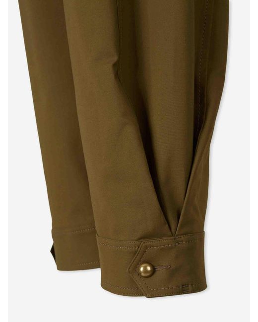 Max Mara Green Wide Straight Trousers