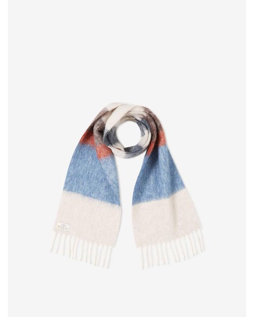 Santa Eulalia Blue Alpaca Scarf for men