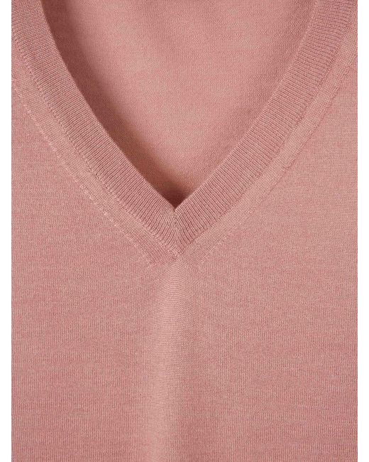 Jersey Cuello Pico Santa Eulalia de hombre de color Pink