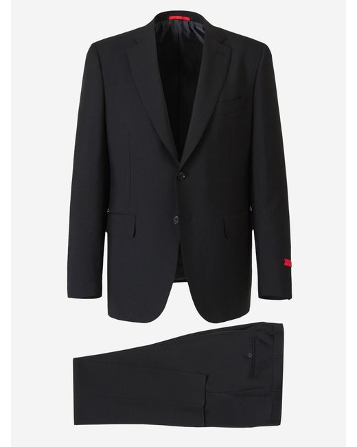 Costume En Laine Mohair Isaia pour homme en coloris Black