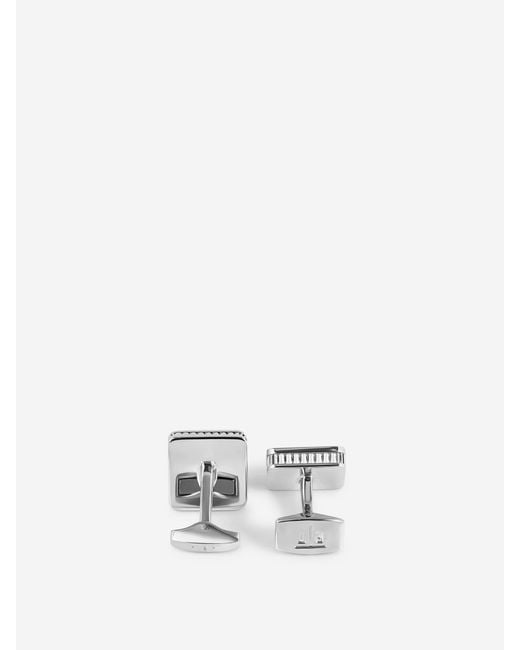 Tateossian White Giza Ice Cufflinks for men
