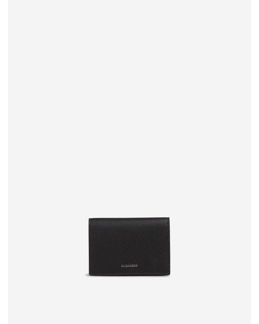 Jil Sander White Calfskin Cardholder for men
