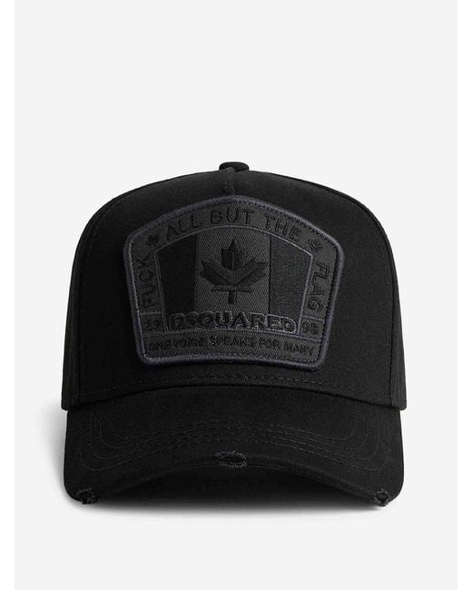 DSquared² D2 Patch Baseball Cap in Black für Herren